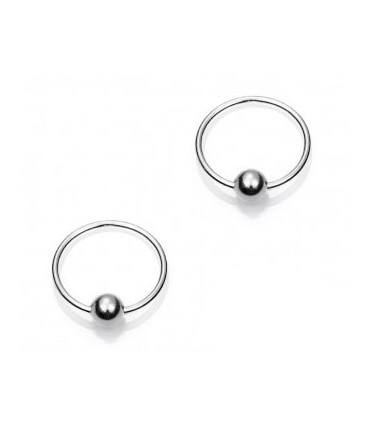 Aro liso en plata de ley 925
