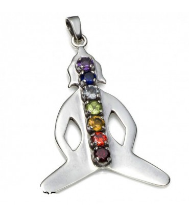 Colgante chakras en plata de ley 925