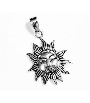 Colgante sol en plata de ley 925