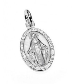 Colgante medalla en plata de ley 925