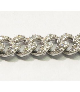 Pulsera circonitas y plata de ley 925