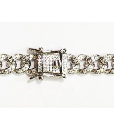 Pulsera circonitas y plata de ley 925