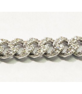 Pulsera circonitas y plata de ley 925