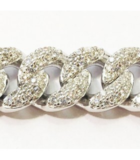 Pulsera circonitas y plata de ley 925