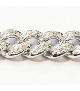 Pulsera circonitas en plata de ley 925