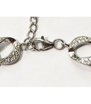 Pulsera circonitas en plata de ley 925