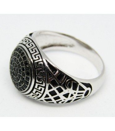 Anillo black en plata de ley 925