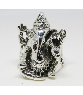 Anillo ganesh en plata de ley 925