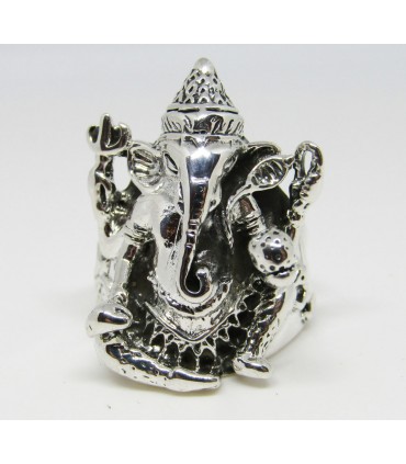 Anillo ganesh en plata de ley 925