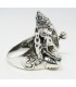 Anillo ganesh en plata de ley 925
