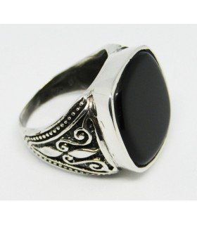 Anillo black en plata de ley 925
