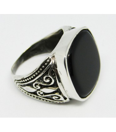 Anillo black en plata de ley 925