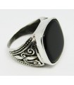 Anillo black en plata de ley 925