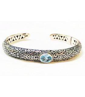 Pulsera topacio en plata de ley 925