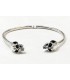 Pulsera calavera en plata de ley 925