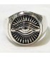 Anillo ojo en plata de ley 925