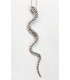 Colgante serpiente en plata de ley 925