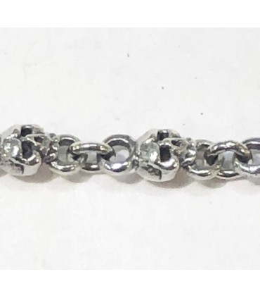 Pulsera calavera en plata de ley 925