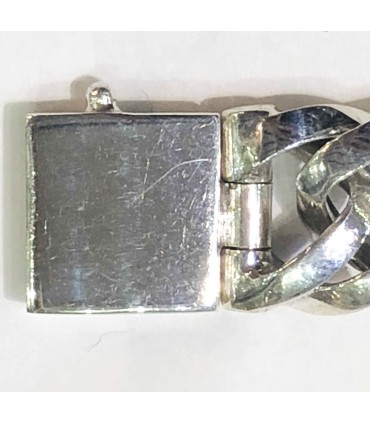 Pulsera trenzada en plata de ley 925