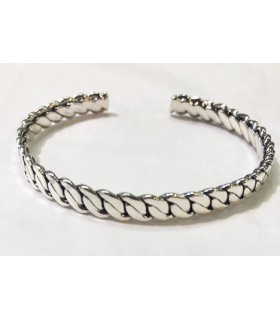 Pulsera rigida en plata de ley 925