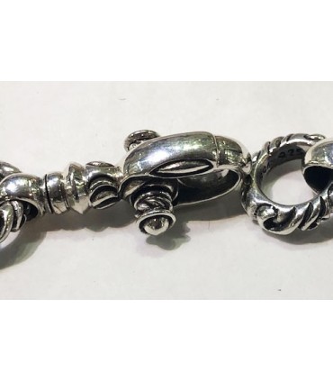 Pulsera labrada en plata de ley 925