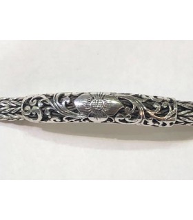 Pulsera etnica en plata de ley 925