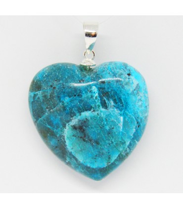 Colgante crisocola en plata de ley 925