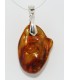 Colgante ambar en plata de ley 925
