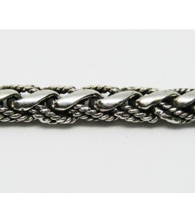 Pulsera etnica en plata de ley 925