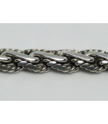 Pulsera etnica en plata de ley 925