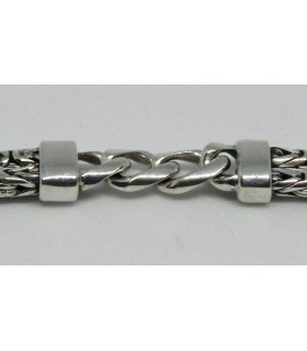 Pulsera etnica en plata de ley 925