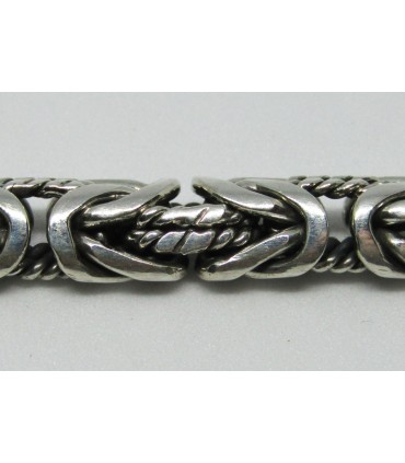 Pulsera etnica en plata de ley 925