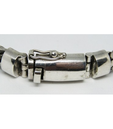 Pulsera etnica en plata de ley 925