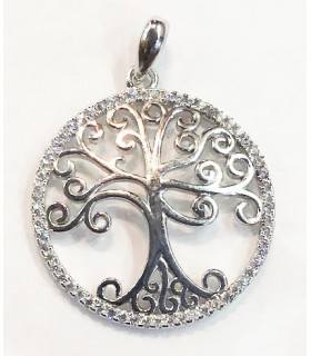 Colgante circonita en plata de ley 925