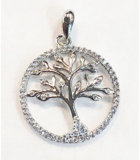 Colgante circonita en plata de ley 925