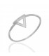 Anillo trapecio en plata de ley 925