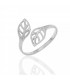 Anillo hoja en plata de ley 925