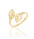 Anillo hoja en plata de ley 925