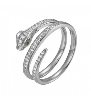 Anillo serpiente en plata de ley 925