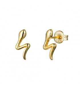 Pendientes serpiente en plata de ley 925