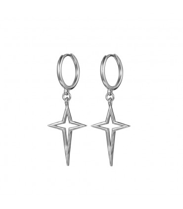 Aros star en plata de ley 925