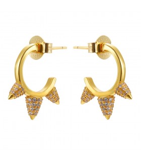 Aros tres en plata de ley 925