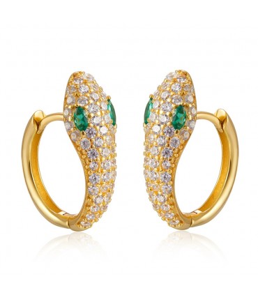 Aros serpiente en plata de ley 925