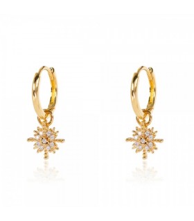 Aros snow en plata de ley 925