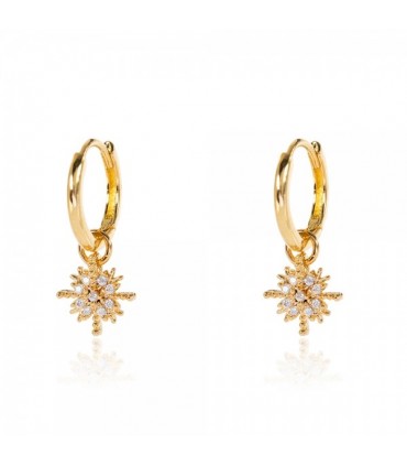 Aros snow en plata de ley 925