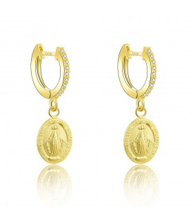 Aros virgen en plata de ley 925