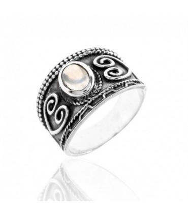 Anillo mineral en plata de ley 925