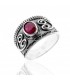 Anillo mineral en plata de ley 925