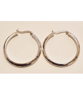 Aros en plata de ley 925.