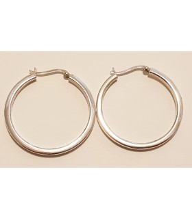 Aros en plata de ley 925.